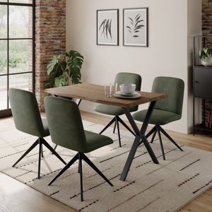 Ezra Ii 4 Seater Compact Rectangular Dining Table