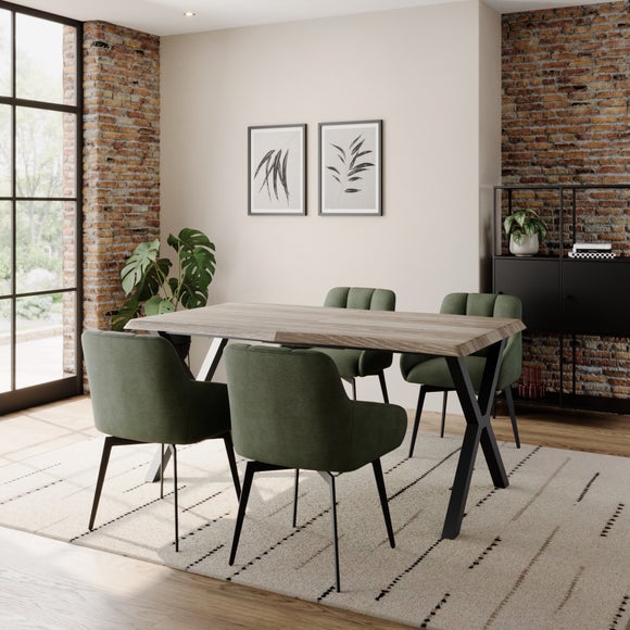 Ezra II 4-6 Seater Extendable Rectangle Dining Table
