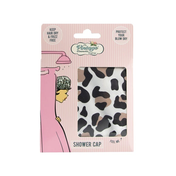 Click to view product details and reviews for Upper Canada Vintage Leopard Print Shower Cap.