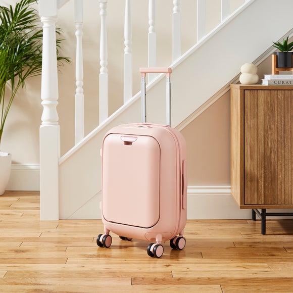 Lilypad Pink Hardshell Cabin Suicase with Front Opening