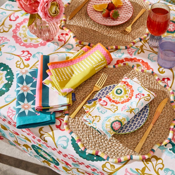 Sophie Robinson Set of 4 Multi Printed Napkins