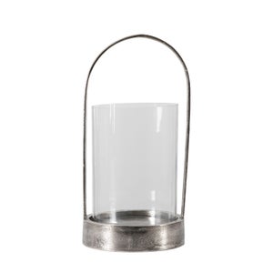 Cedar & Sage Linton Antique Nickel Hurricane Candle Holder