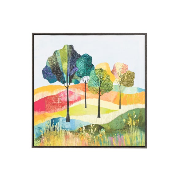 Cedar & Sage Vibrant Fields Framed Canvas