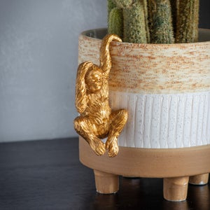 Cedar & Sage Set Of 2 Luis The Orangutan Pot Hangers