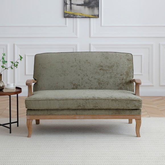 Esme Distressed Chenille 2 Seater Sofa
