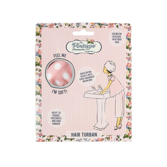 Click to view product details and reviews for Upper Canada Vintage Polka Dot Hair Turban.