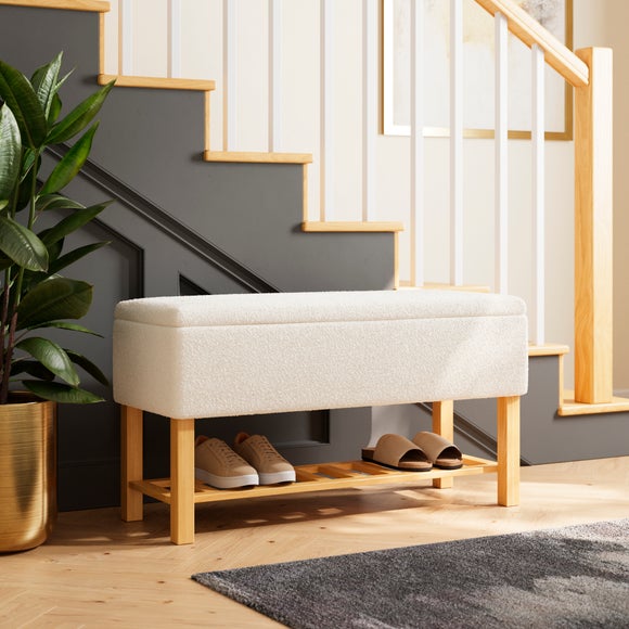 View Upholstered Hallway Storage Bench View Upholstered Hallway Storage Bench