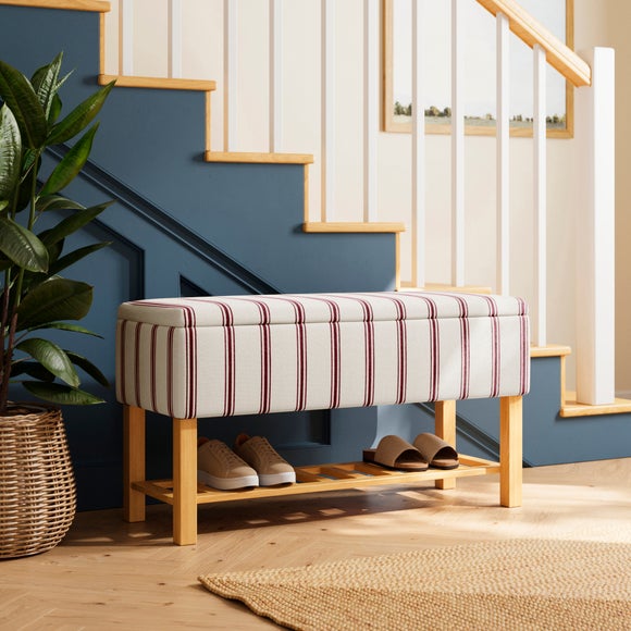 View Upholstered Hallway Storage Bench View Upholstered Hallway Storage Bench