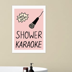 East End Prints Shower Karaoke Print