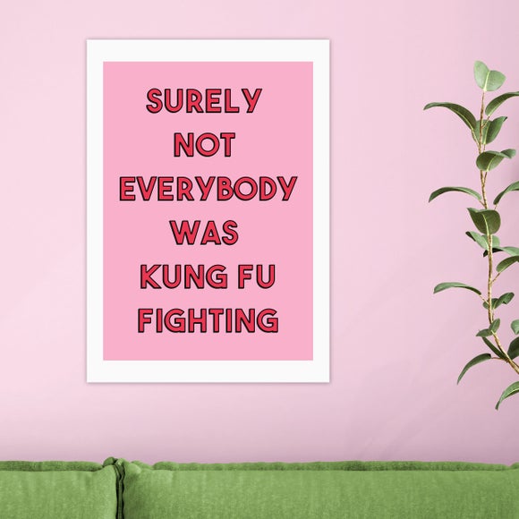 East End Prints Kung Fu Fighting Print