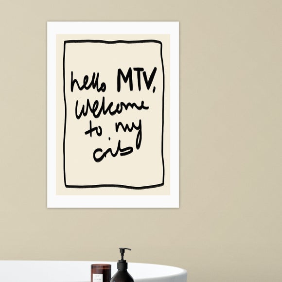 East End Prints Hello MTV Print
