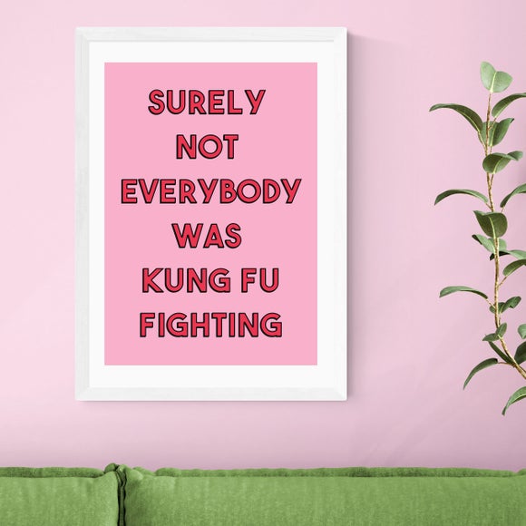 East End Prints Kung Fu Fighting Print