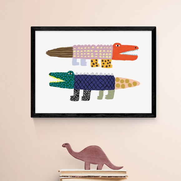 East End Prints Crocodile And Alligator Print
