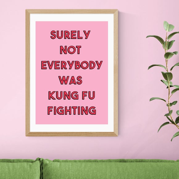 East End Prints Kung Fu Fighting Print
