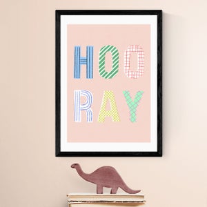 East End Prints Hooray Print