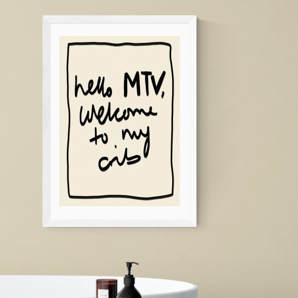 East End Prints Hello Mtv Print