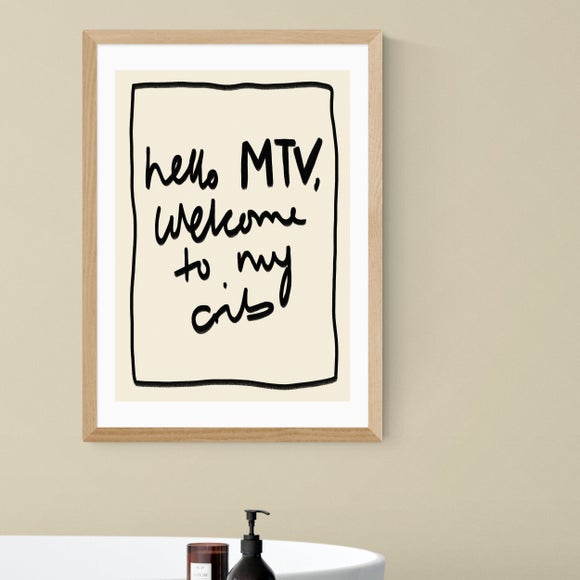 East End Prints Hello Mtv Print