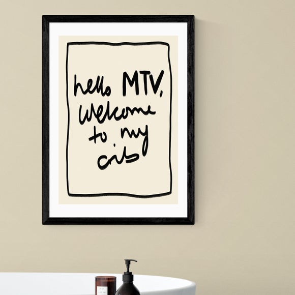 East End Prints Hello Mtv Print