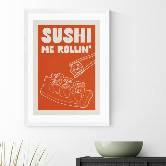 East End Prints Sushi Me Rollin Print