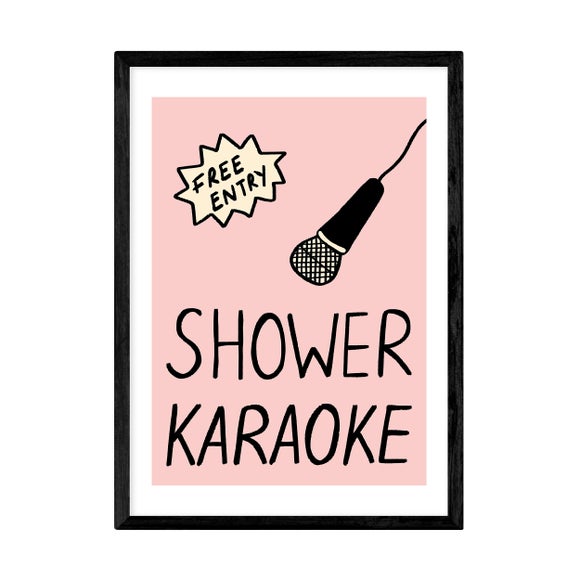 Photo 2 of East End Prints Shower Karaoke Print Photo 2 of East End Prints Shower Karaoke Print