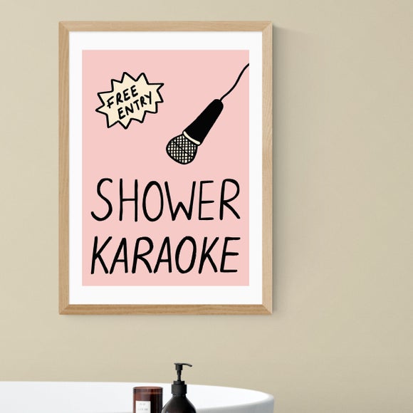 East End Prints Shower Karaoke Print