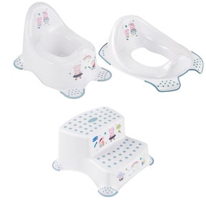 Keeeper Peppa Pig Baby Toilet Starter Set With Double Step Stool
