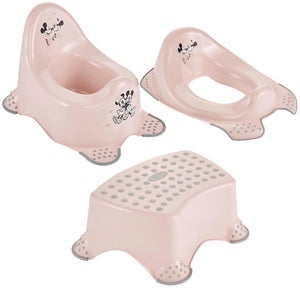 Keeeper Minnie Mickey Baby Toilet Starter Set With Single Step Stool