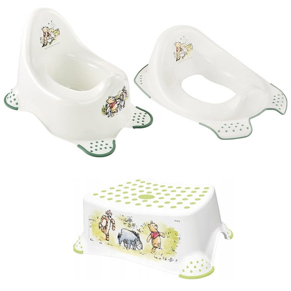 Click to view product details and reviews for Keeeper Winnie The Pooh Baby Toilet Starter Set With Single Step Stool. Click to view product details and reviews for Keeeper Winnie The Pooh Baby Toilet Starter Set With Single Step Stool.