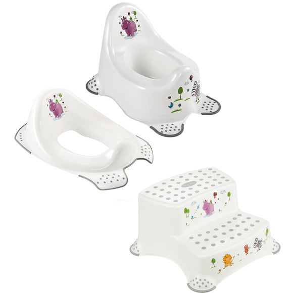 Click to view product details and reviews for Keeeper Funny Zoo Toilet Starter Set With Double Step Stool. Click to view product details and reviews for Keeeper Funny Zoo Toilet Starter Set With Double Step Stool.