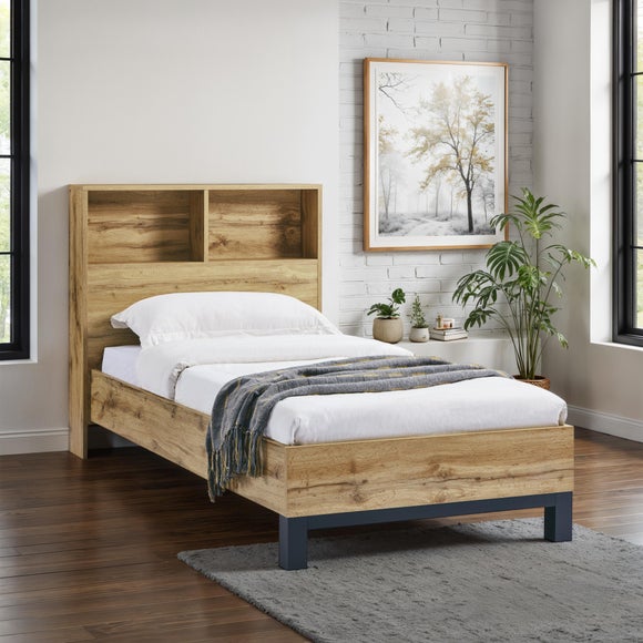Bali Bookcase High Back Bed Frame