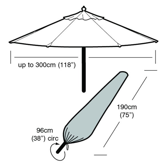 Large Parasol Super Tough Cover