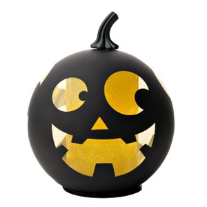 Hocus Pocus Glass Pumpkin Light Up Ornament