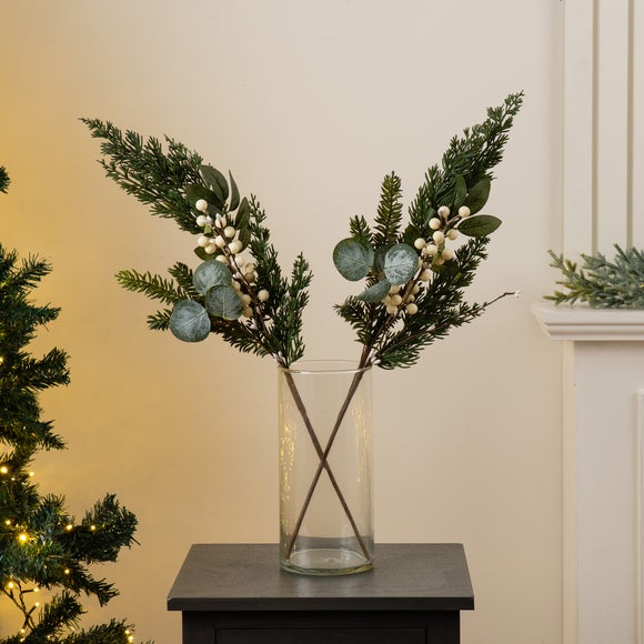 Set of 2 65cm Artificial Pinecone Branches