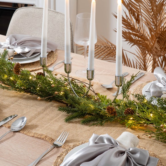 150cm Artificial Pre-Lit Pine Garland