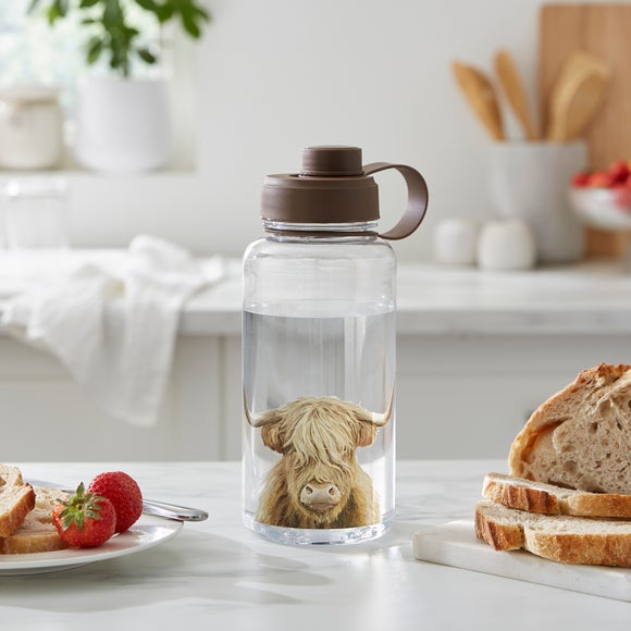 Highland Cow Water Bottle, 1L