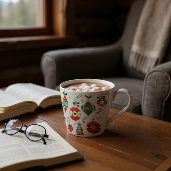 Click to view product details and reviews for Dexam Set Of 2 Christmas Baubles Mugs.