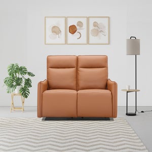 Lugo Faux Leather Manual Recliner 2 Seater Sofa