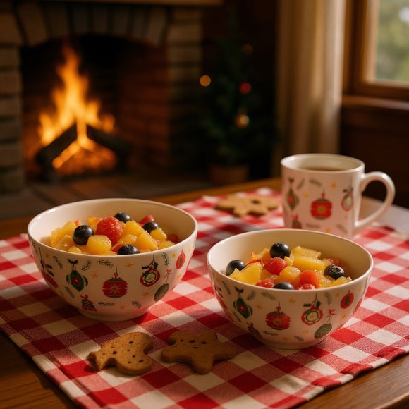 Click to view product details and reviews for Dexam Set Of 2 Christmas Baubles Bowls.