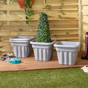 Wham Vista Pack Of 4 Square Plant Pots