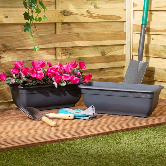 Bell Pot Pack of 2 Rectangular Trough Plant Pots