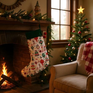 Dexam Christmas Baubles Cotton Stocking
