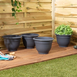 Bell Pot Pack Of 4 Round Plant Pots
