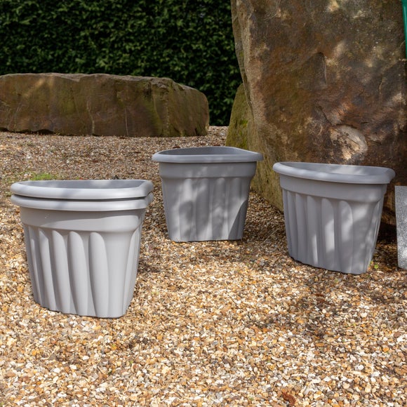 Wham Vista Pack of 4 Corner Plant Pots