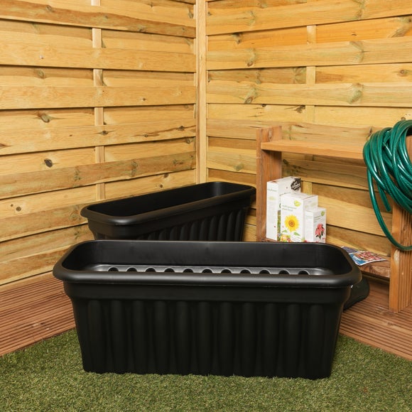 Wham Vista Pack of 2 Rectangular Trough Plant Pots