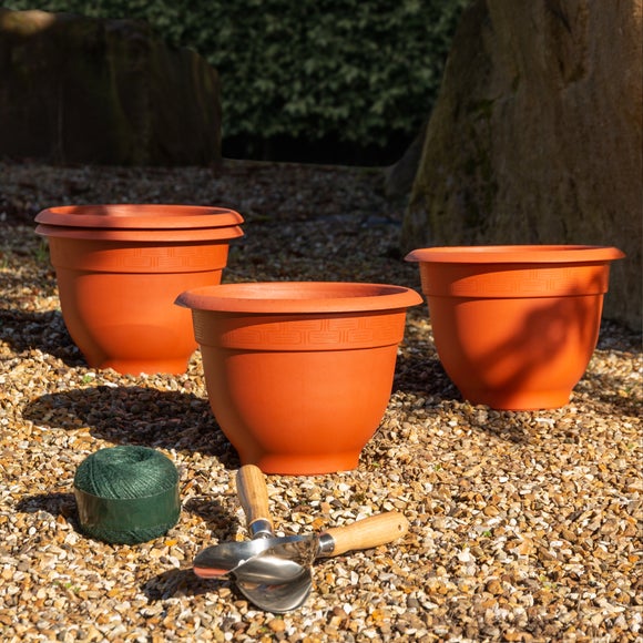 Bell Pot Pack of 4 Round Plant Pots