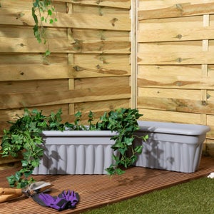 Wham Vista Pack Of 2 Rectangular Trough Plant Pots