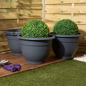 Bell Pot Pack Of 4 Round Plant Pots
