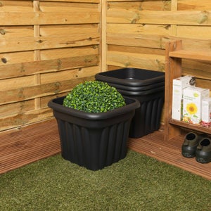 Wham Vista Pack Of 4 Square Plant Pots