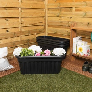 Wham Vista Pack Of 2 Rectangular Trough Plant Pots