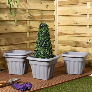 Wham Vista Pack Of 4 Square Plant Pots